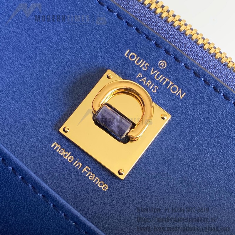 Louis Vuitton-inspired dynamic chip replica handbag in gray black blue and green color options