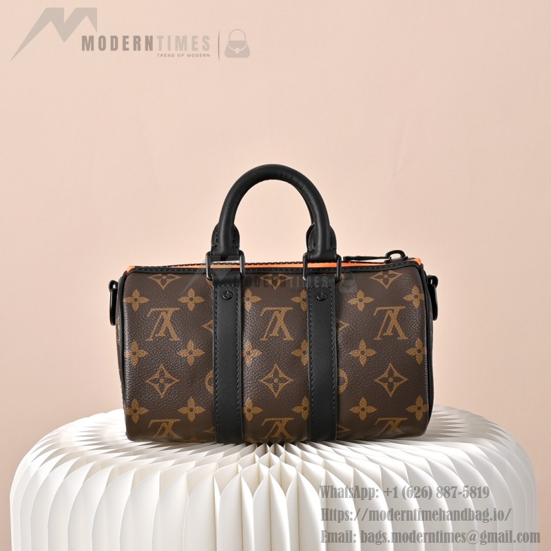 Louis Vuitton Nano Keepall Cartoon Embroidered Handbag M80201 featuring embroidered scarecrow and monster characters