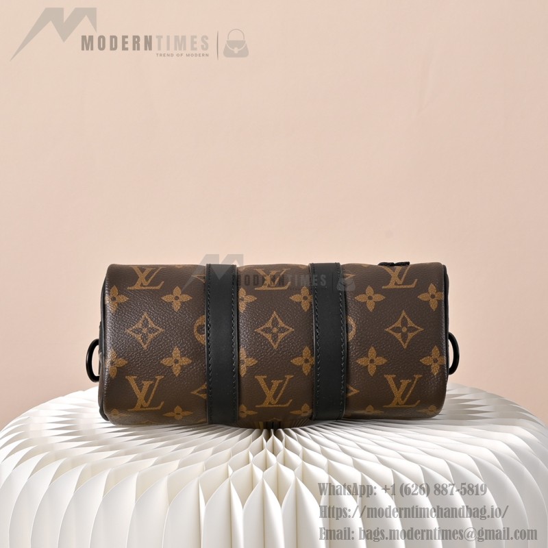 Louis Vuitton Nano Keepall Cartoon Embroidered Handbag M80201 featuring embroidered scarecrow and monster characters