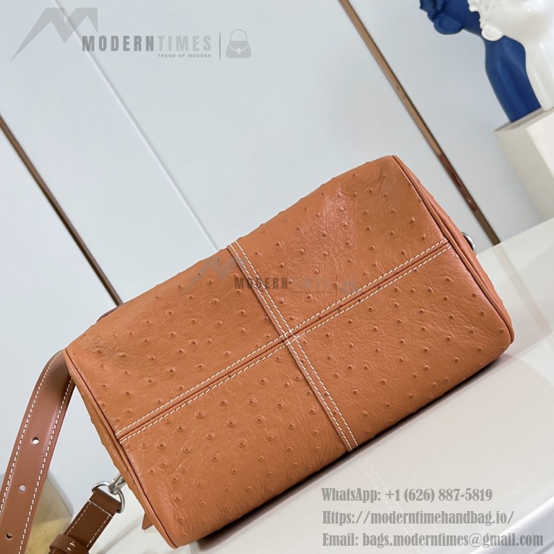 Louis Vuitton Speedy P9 Bandoulière 25 Monogram leather handbag N89119 with polished metal hardware and lambskin lining