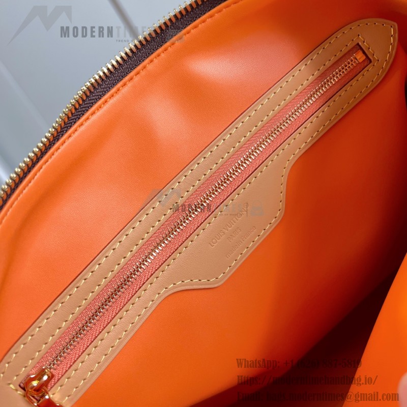 Louis Vuitton Speedy Soft 30 Paris À Vélo Monogram handbag M27512 with Nanogram shoulder strap round charm and nylon pouch