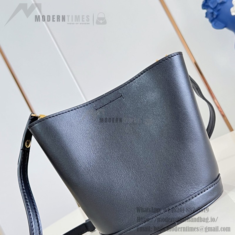 Louis Vuitton LV Bloom Mini Hobo M27260 smooth leather handbag with LV letter and Monogram Flower details
