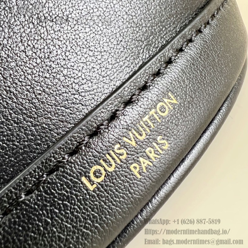 Louis Vuitton LV Bloom Mini Hobo M27260 smooth leather handbag with LV letter and Monogram Flower details