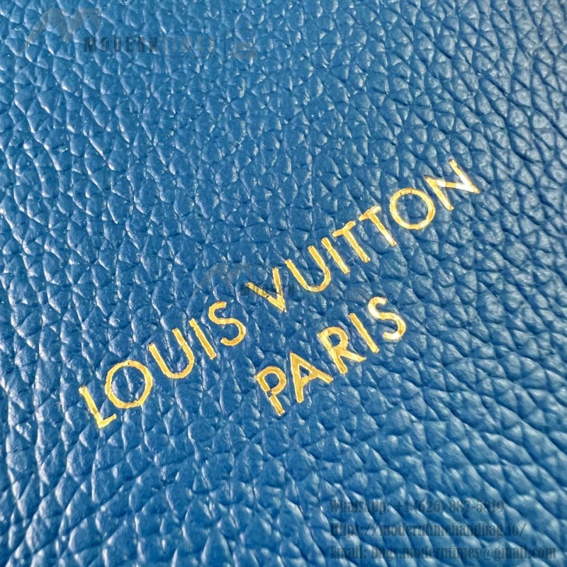 Louis Vuitton All In BB M27370 Low Key grained leather bucket bag with LV padlock and detachable Monogram pouch