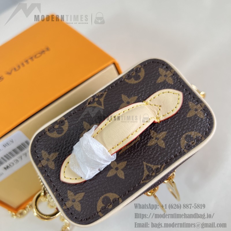 Louis Vuitton Micro Vanity M03772 Monogram canvas mini handbag with metal chain strap