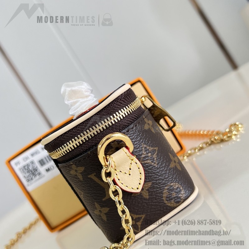Louis Vuitton Micro Vanity M03772 Monogram canvas mini handbag with metal chain strap