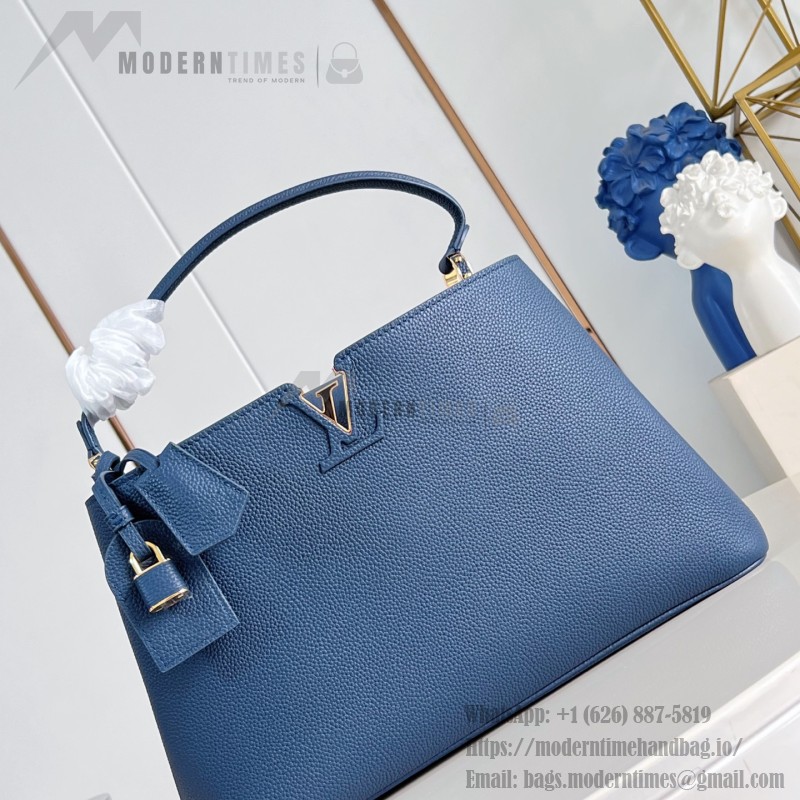Louis Vuitton Capucines Souple Large M26259 smooth leather handbag with top handles and removable shoulder strap