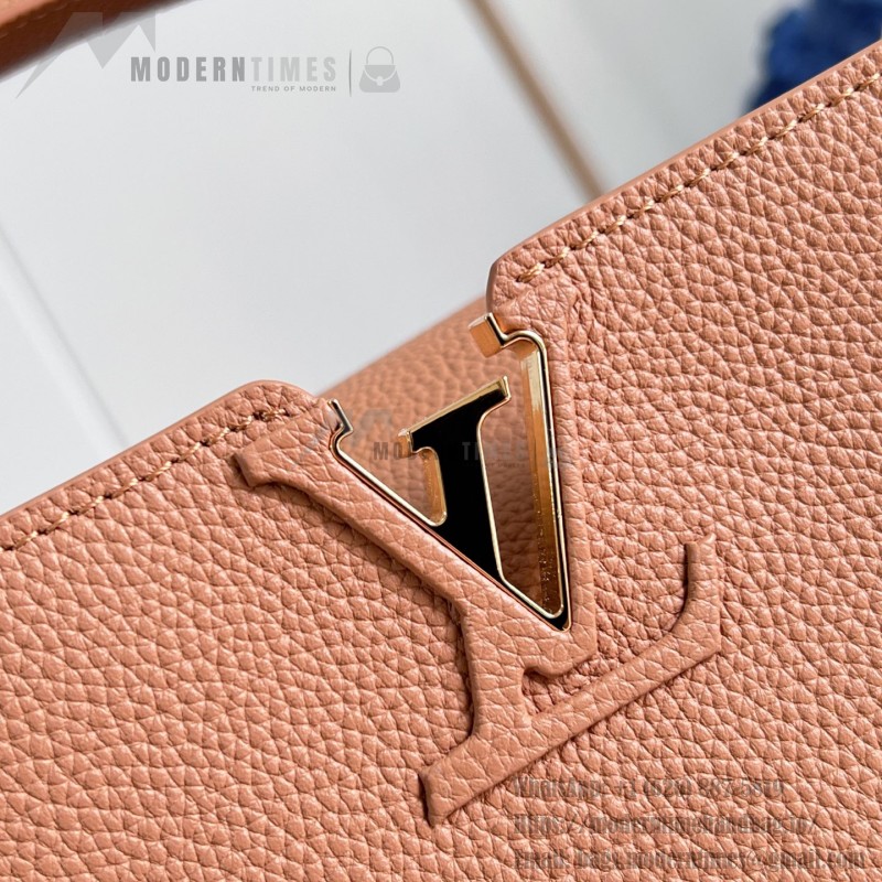 Louis Vuitton Capucines Souple Large M26259 smooth leather handbag with top handles and removable shoulder strap
