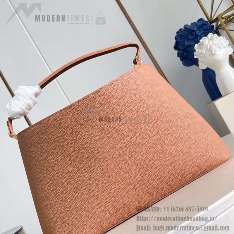 Louis Vuitton Capucines Souple Large M26259 smooth leather handbag with top handles and removable shoulder strap