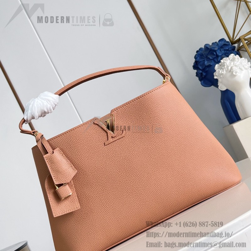 Louis Vuitton Capucines Souple Large M26259 smooth leather handbag with top handles and removable shoulder strap