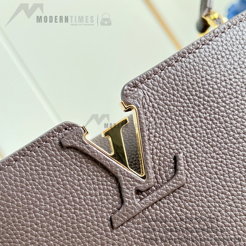 Louis Vuitton Capucines Souple Large M26259 smooth leather handbag with top handles and removable shoulder strap
