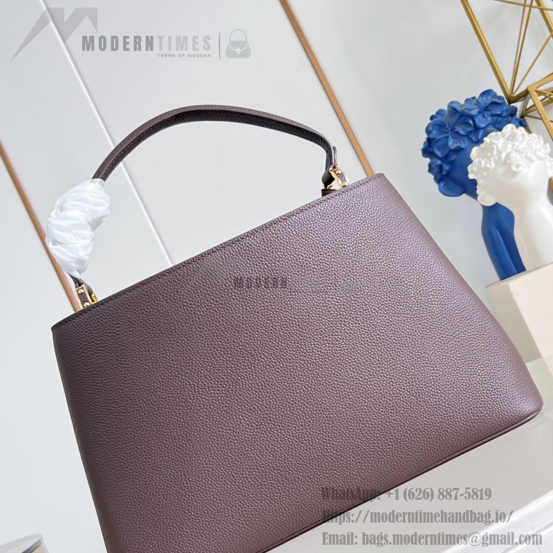 Louis Vuitton Capucines Souple Large M26259 smooth leather handbag with top handles and removable shoulder strap