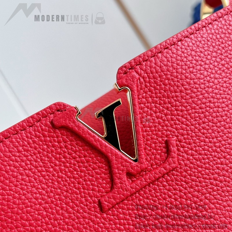 Louis Vuitton Capucines Souple Large M26259 smooth leather handbag with top handles and removable shoulder strap