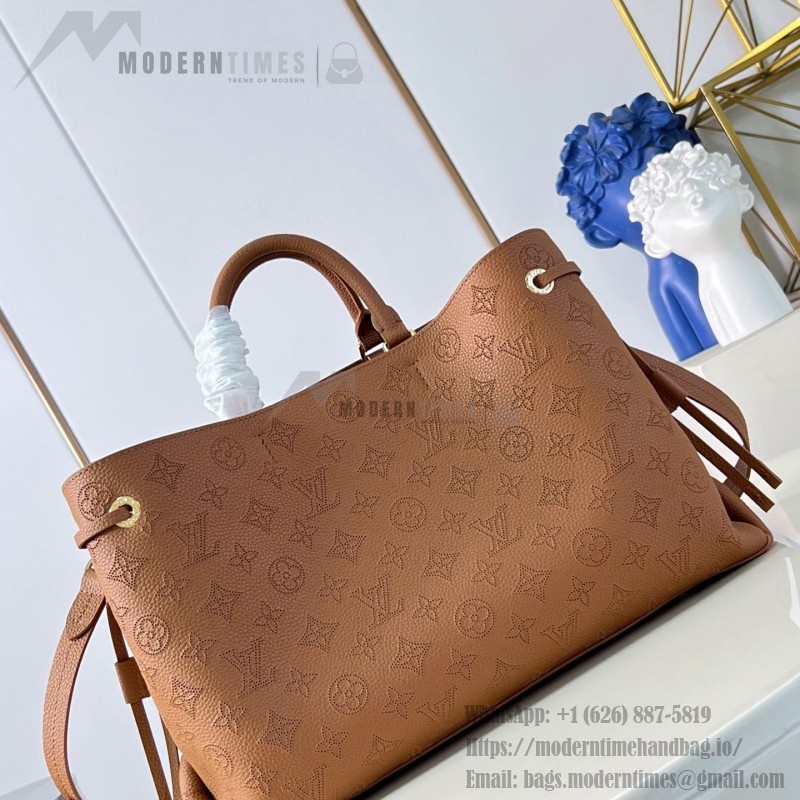 Louis Vuitton Bella Tote M27443 perforated leather handbag with detachable chain