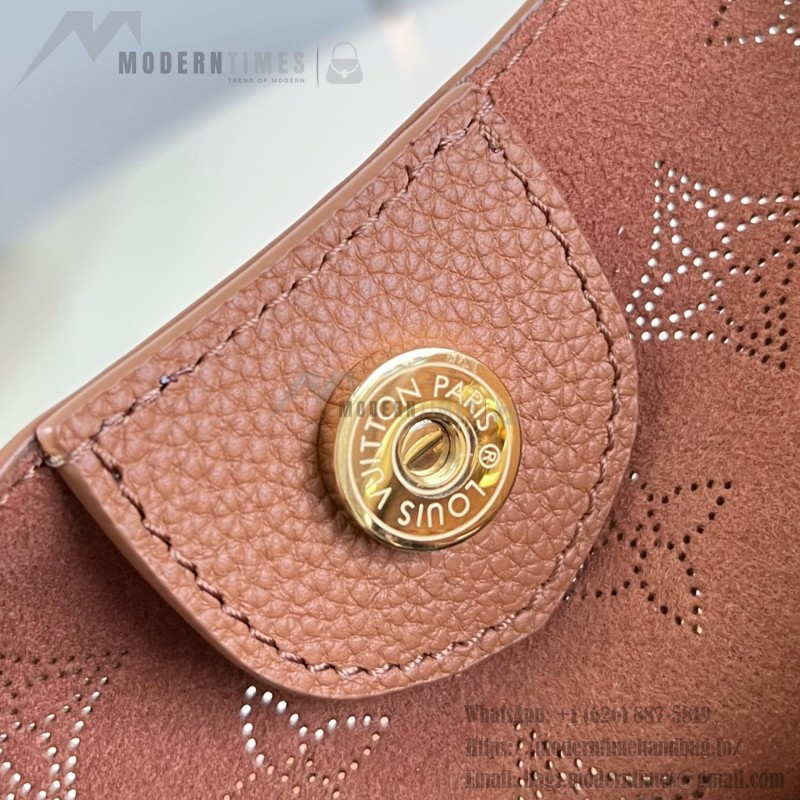 Louis Vuitton Carmel Hobo M27446 Taurillon grained leather shoulder bag with perforated leather and twist-lock closure
