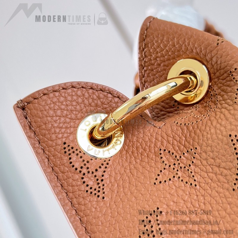 Louis Vuitton Carmel Hobo M27446 Taurillon grained leather shoulder bag with perforated leather and twist-lock closure
