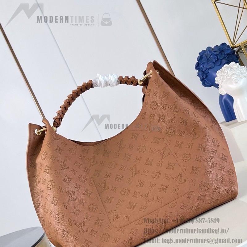 Louis Vuitton Carmel Hobo M27446 Taurillon grained leather shoulder bag with perforated leather and twist-lock closure