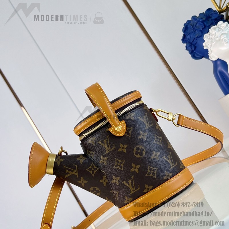Louis Vuitton Watering Can M27563 Monogram canvas handbag with top handle and detachable shoulder strap