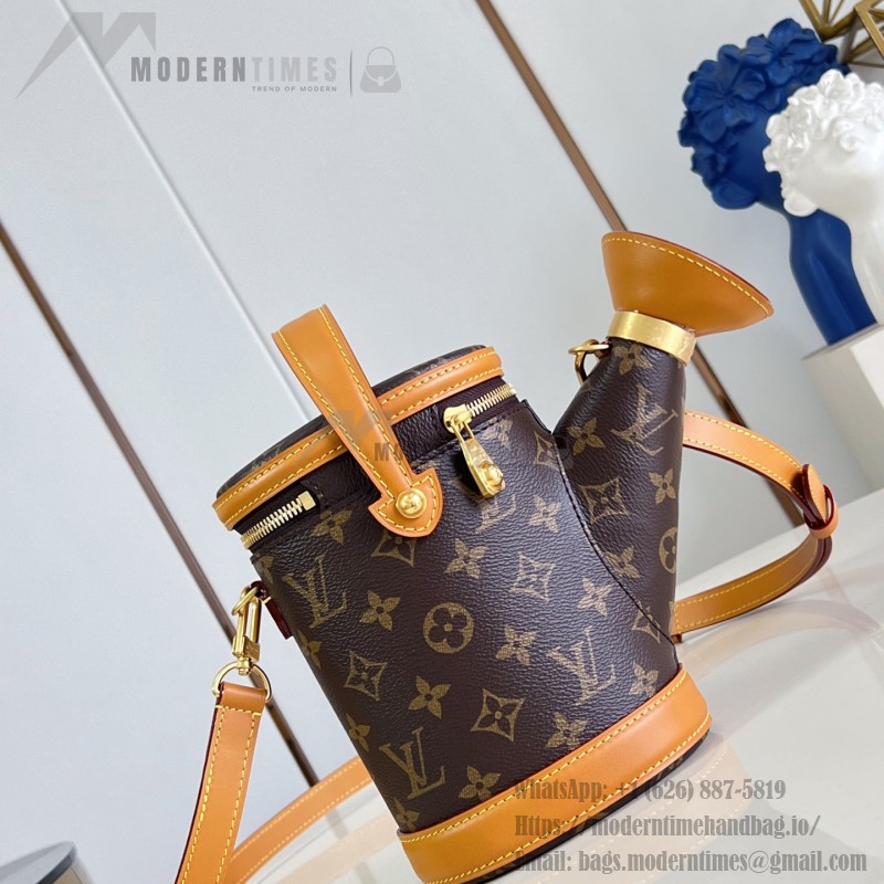 Louis Vuitton Watering Can M27563 Monogram canvas handbag with top handle and detachable shoulder strap
