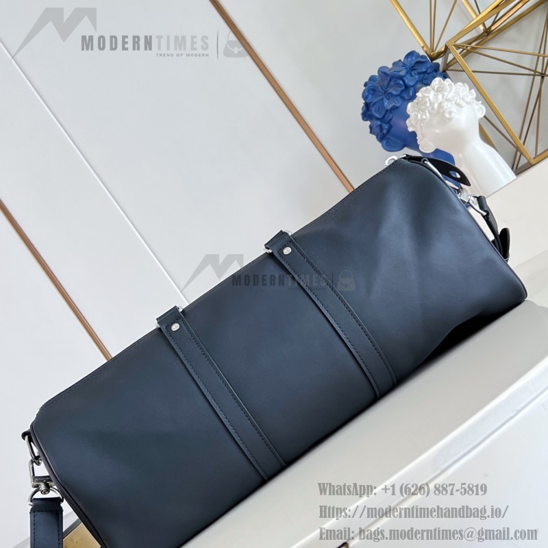 Louis Vuitton Needle M28000 Monogram canvas handbag with leather side bands and top handle