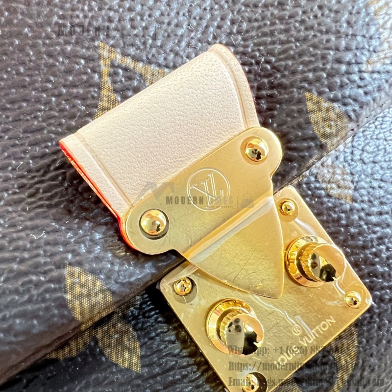 Louis Vuitton Nano Madeleine M28426 Monogram canvas handbag with adjustable chain, Monogram Flower charms, and S-lock closure