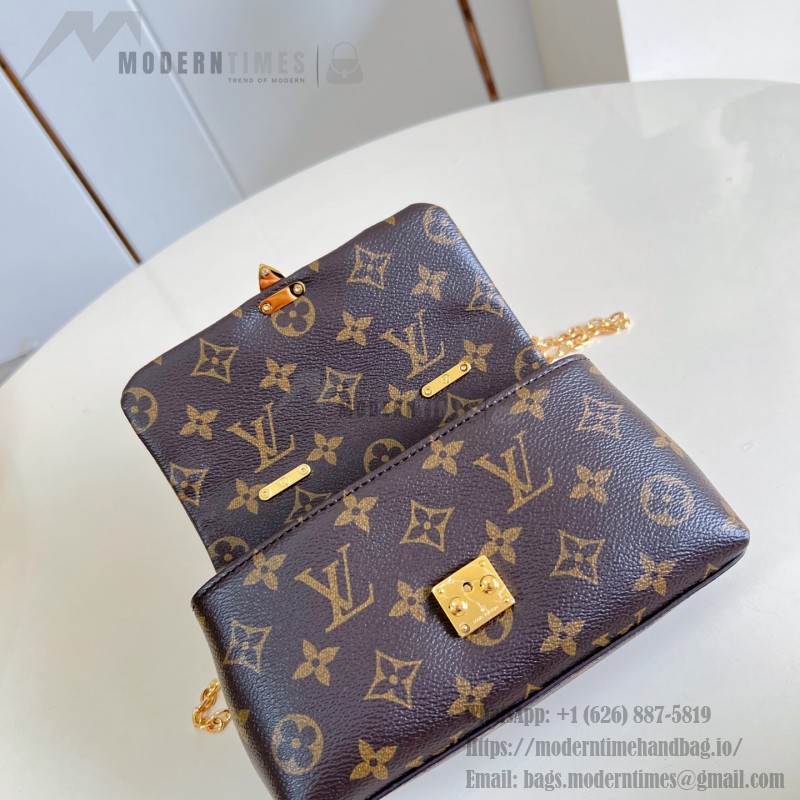 Louis Vuitton Nano Madeleine M28426 Monogram canvas handbag with adjustable chain, Monogram Flower charms, and S-lock closure