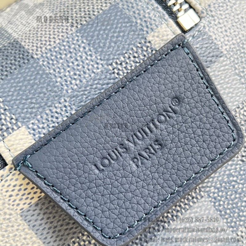 Louis Vuitton Dopp Kit M28847 Damoflage coated canvas toiletry bag with pixelated camouflage pattern, dual zippers, and washable lining