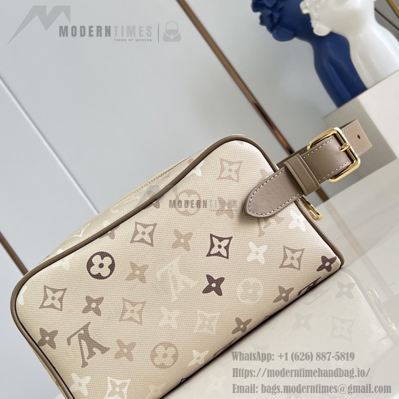  Louis Vuitton Locker Dopp Kit M29426 Monogram Surplus Canvas Toiletry Bag with Embossed Monogram Pattern