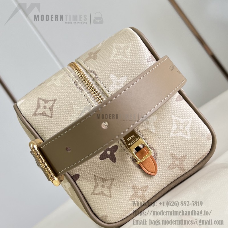  Louis Vuitton Locker Dopp Kit M29426 Monogram Surplus Canvas Toiletry Bag with Embossed Monogram Pattern