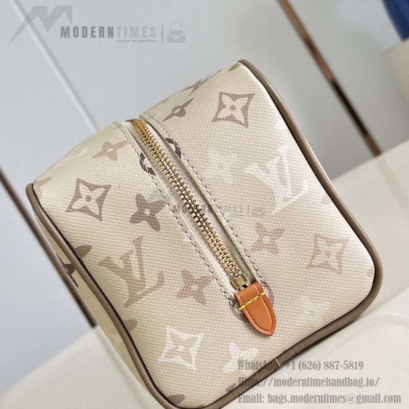  Louis Vuitton Locker Dopp Kit M29426 Monogram Surplus Canvas Toiletry Bag with Embossed Monogram Pattern