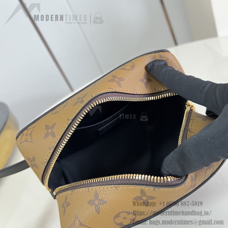 Louis Vuitton Locker Dopp Kit M29313 Monogram Canvas Toiletry Bag with Metal Corner Protectors