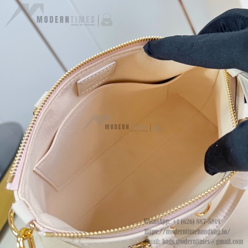 Louis Vuitton Skyline PM Handbag in Monogram Empreinte Leather with Gold Hardware and Front Zip Pocket