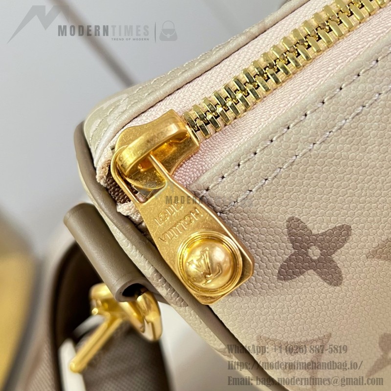  Louis Vuitton Keepall Bandoulière 25 M29272 Damoflage Coated Canvas Travel Bag with Leather Handles