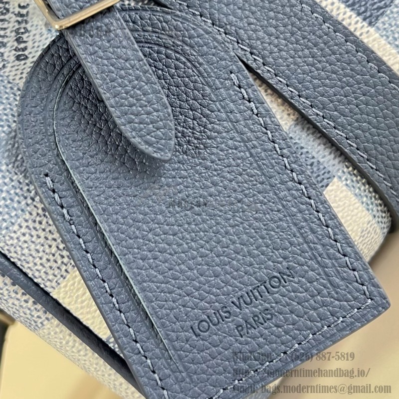 Louis Vuitton Keepall Bandoulière 25 M28600 Damoflage Coated Canvas Travel Bag with Leather Handles