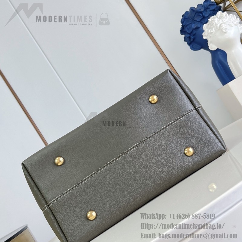Louis Vuitton Low Key Hobo MM Flight Mode Leather Shoulder Bag M29144 M29156 with V-Shaped Design