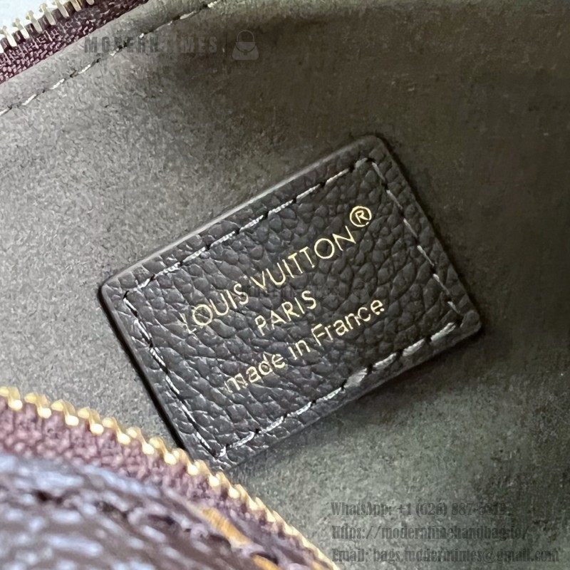 Louis Vuitton Low Key Hobo MM Flight Mode Leather Shoulder Bag M29144 M29156 with V-Shaped Design