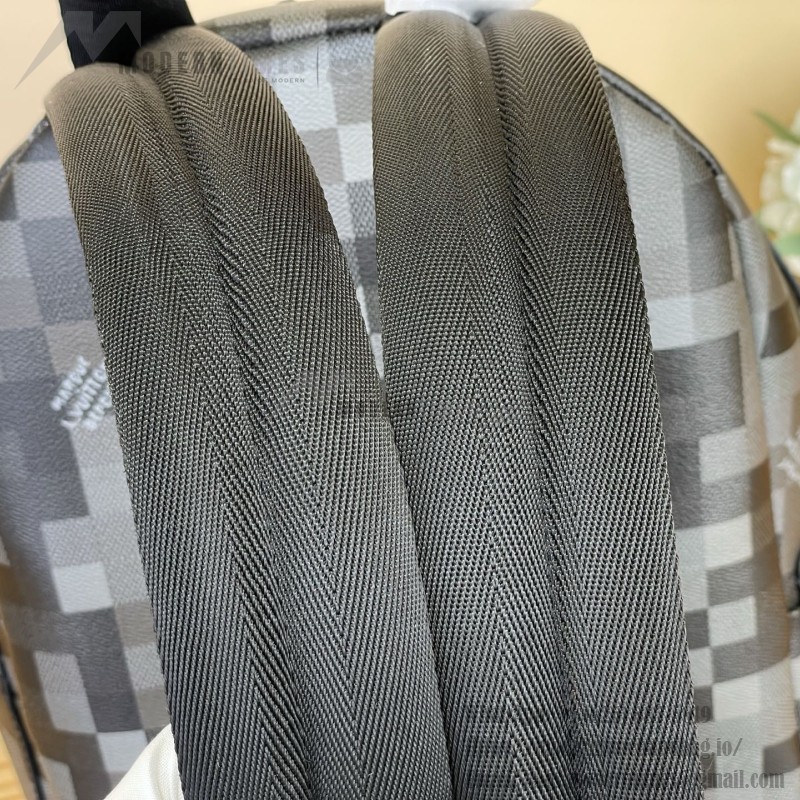 Louis Vuitton Discovery Small Backpack M28789 Damoflage Coated Canvas Backpack with Pixelated Damier Camouflage