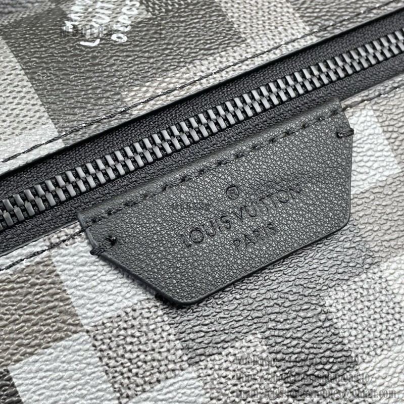 Louis Vuitton Discovery Small Backpack M28789 Damoflage Coated Canvas Backpack with Pixelated Damier Camouflage