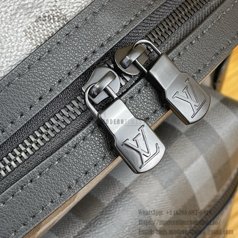 Louis Vuitton Discovery Small Backpack M28789 Damoflage Coated Canvas Backpack with Pixelated Damier Camouflage