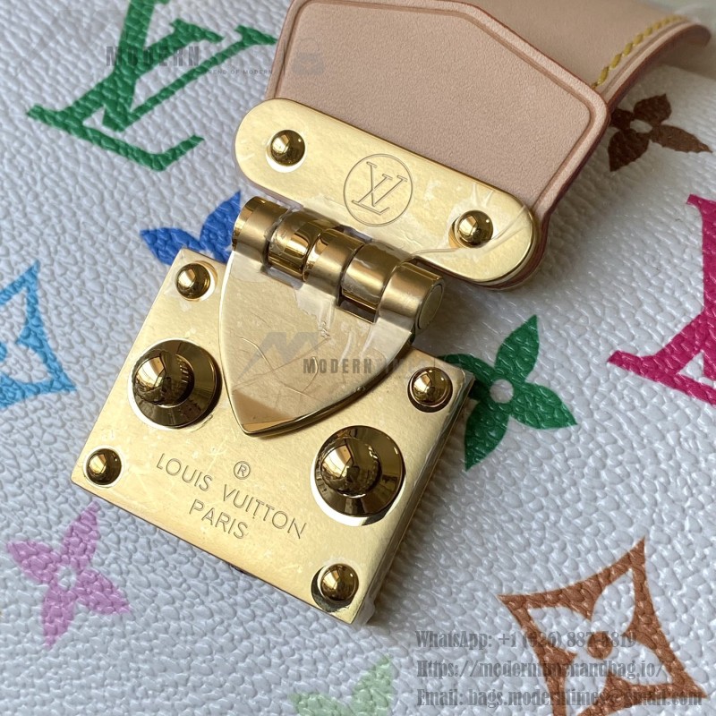  Louis Vuitton Speedy Trunk 20 M27833 Monogram Multicolore Canvas Handbag with Gold Hardware and Leather Trim