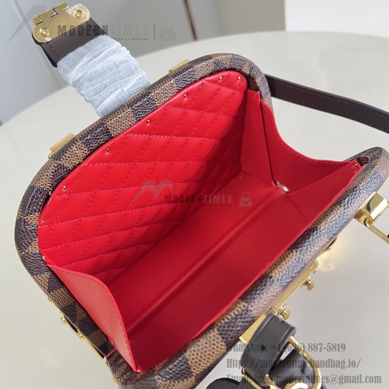 Louis Vuitton Alma Trunk 20 M26784 Monogram Canvas Handbag with S-Lock and Reinforced Metal Corners