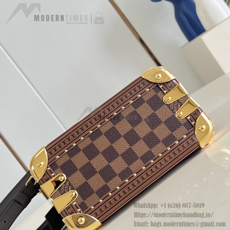 Louis Vuitton Alma Trunk 20 M26784 Monogram Canvas Handbag with S-Lock and Reinforced Metal Corners