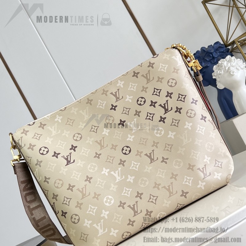 Louis Vuitton Vagabond Hobo PM M26931 Monogram Surplus Canvas Shoulder Bag with Embossed Woven-Effect Finish