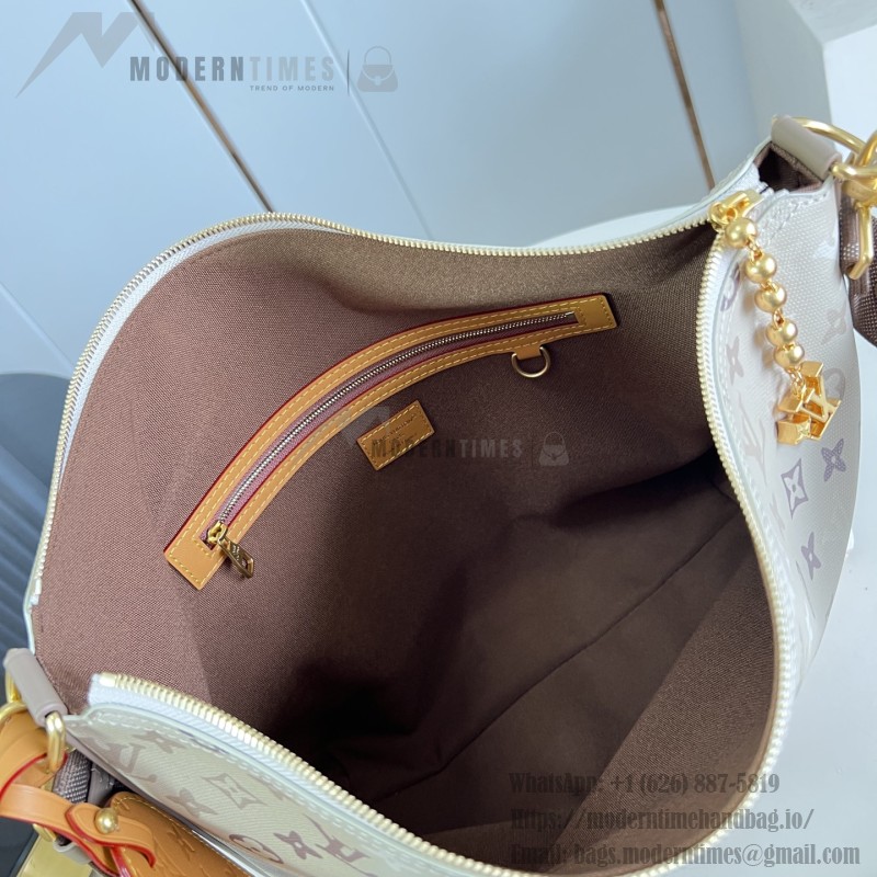 Louis Vuitton Vagabond Hobo PM M26931 Monogram Surplus Canvas Shoulder Bag with Embossed Woven-Effect Finish