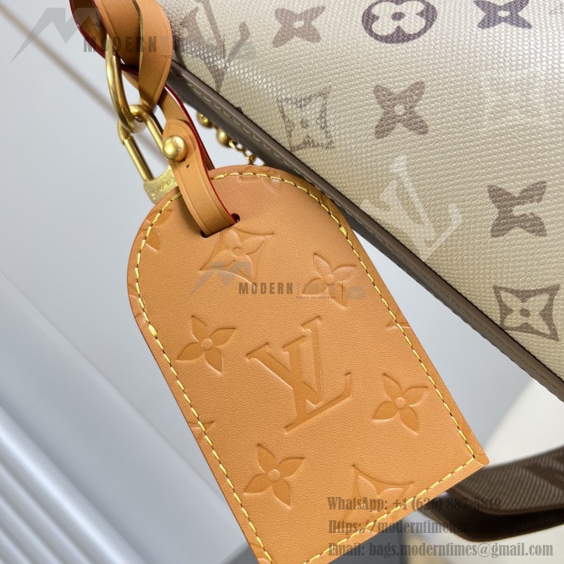 Louis Vuitton Vagabond Hobo PM M26931 Monogram Surplus Canvas Shoulder Bag with Embossed Woven-Effect Finish