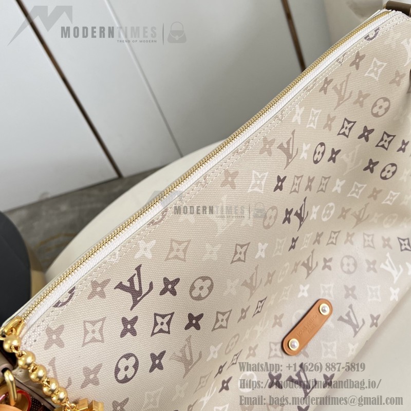 Louis Vuitton Vagabond Hobo PM M26931 Monogram Surplus Canvas Shoulder Bag with Embossed Woven-Effect Finish