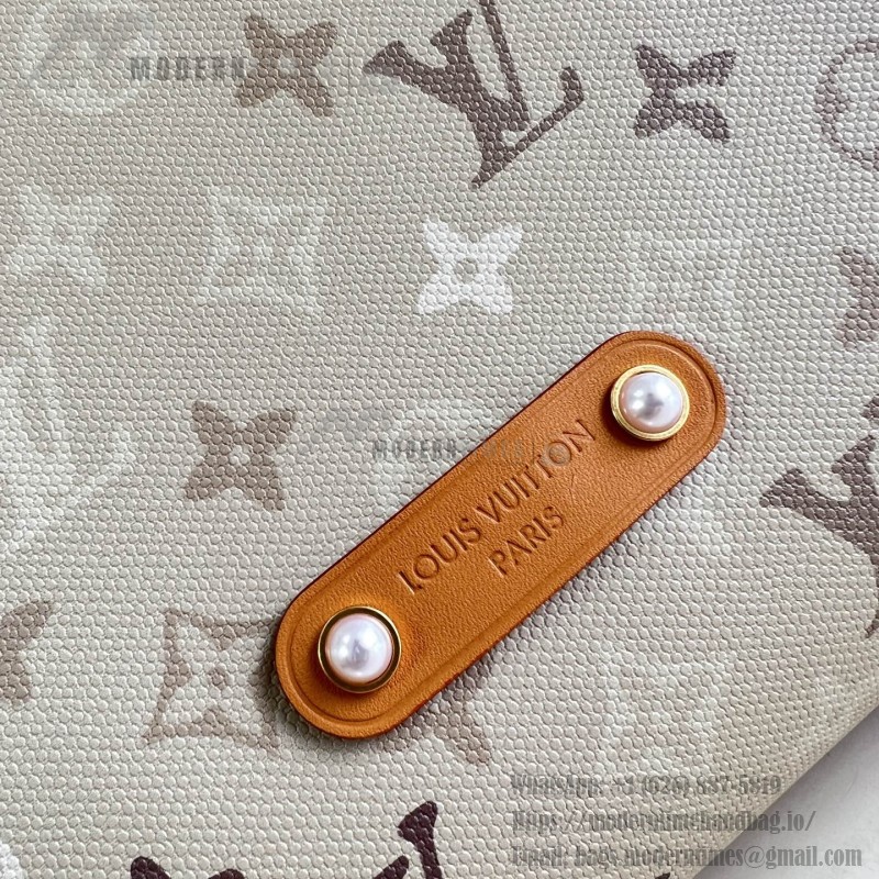 Louis Vuitton Vagabond Hobo PM M26931 Monogram Surplus Canvas Shoulder Bag with Embossed Woven-Effect Finish
