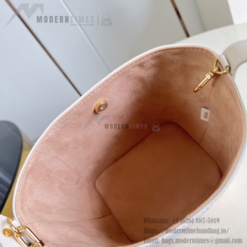 Louis Vuitton All In BB M28910 Monogram Empreinte Couture Leather Bucket Bag with Embossed Finish, LV Padlock and Removable Zip Pouch