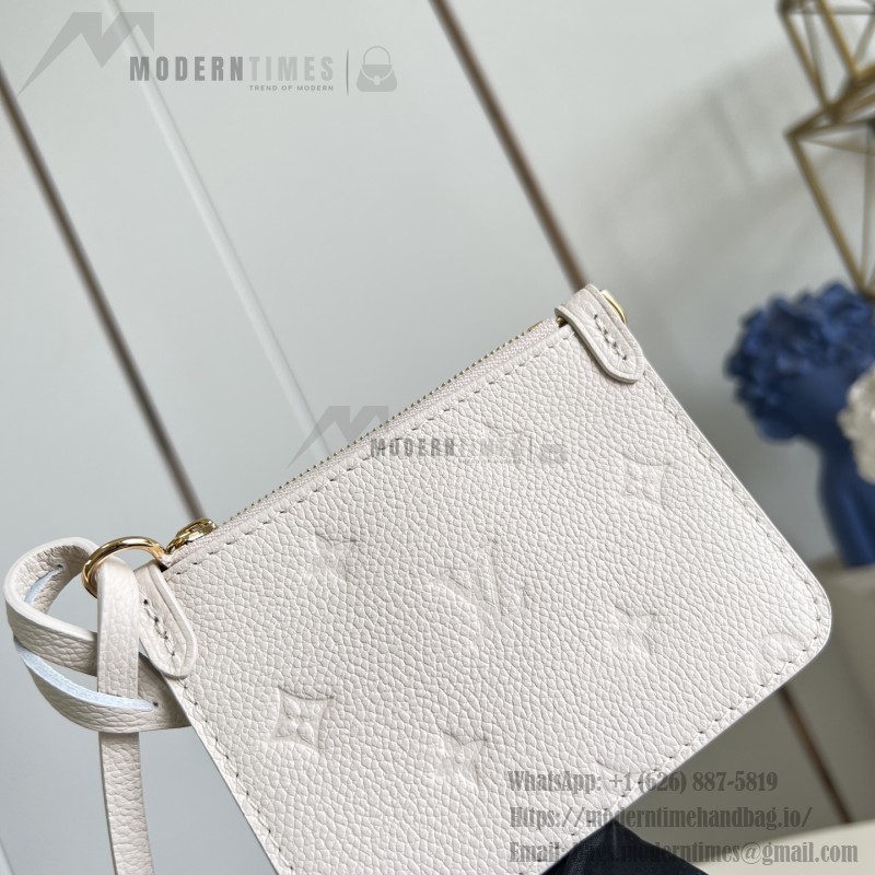Louis Vuitton All In BB M28910 Monogram Empreinte Couture Leather Bucket Bag with Embossed Finish, LV Padlock and Removable Zip Pouch
