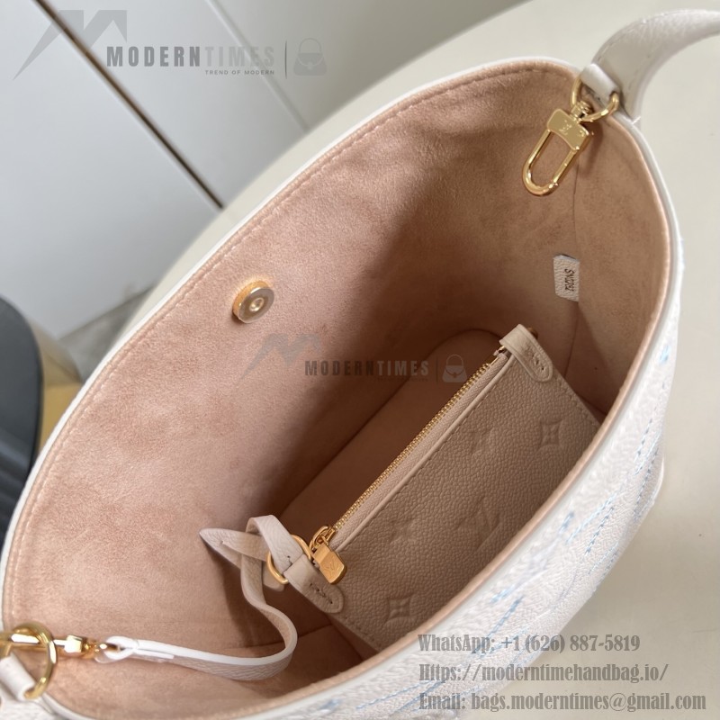 Louis Vuitton All In BB M28910 Monogram Empreinte Couture Leather Bucket Bag with Embossed Finish, LV Padlock and Removable Zip Pouch
